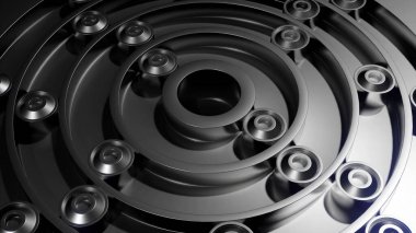 Animasyonlu gri arkaplan. Tasarım. Animasyondaki gri labirentte hareket eden gri şekiller. Yüksek kalite 4k görüntü