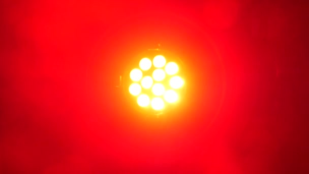 Осветительное Оборудование Закройте Spot Light Кино Телешоу Кино Концерта Студии — стоковое видео