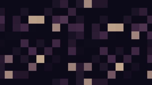 Abstraktní Lesklý Lehký Pixel Blokové Pohybující Pozadí Abstraktní Pixel Block — Stock video