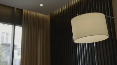 Konuğun modern stil tasarımı. Stok görüntüleri. Dairenin lüks iç tasarımı. Pahalı detayları olan modern iç tasarım..