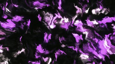 Titreşen sıvı plazma dalgaları. Hareket. Parlak sıvı elektro plazma desenleri. Renkli çizgiler dalgalı plazma dalgaları halinde hareket eder.