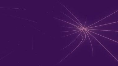 Rasgele kaotik hareketli düğümlerinden soyut geometrik kompozisyon bağlı.