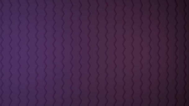 摘要多边形几何曲面环路 轻巧雅致 随意的运动背景 波浪清澈 明亮的紫罗兰色建筑小三角形 无缝圈 — 图库视频影像