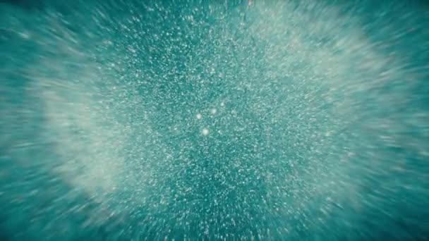 Raumfahrtstars Reisen Nahtloser Looping Durch Die Sterne Fliegen Grüner Hintergrund — Stockvideo