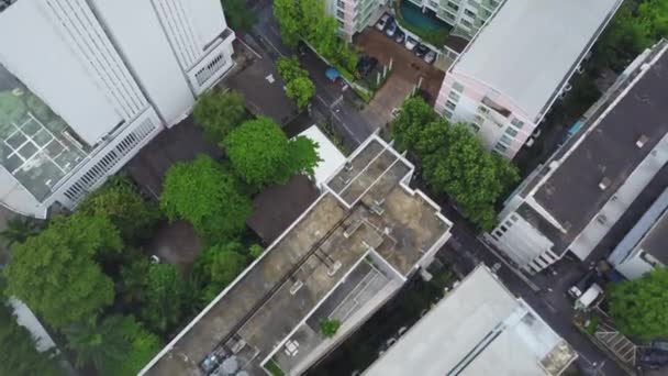 Cartiere Moderne Din Bangkok Thailanda Vedere Aeriană Păsărilor Asupra Maratonului — Videoclip de stoc