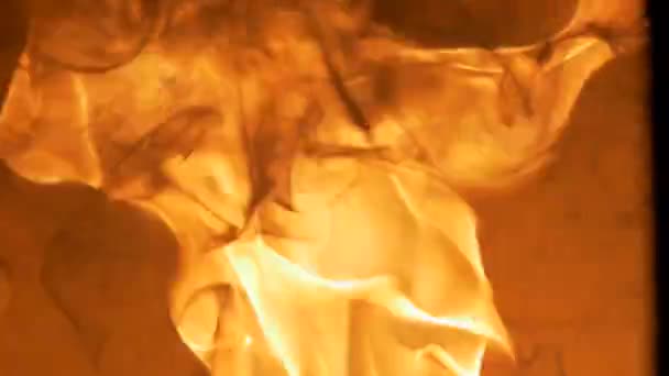 Metal Ayrıntılar Bir Fırın Içinde Fırın Içerisine Çelik Parçalar Metalurji — Stok video