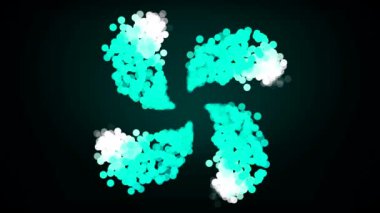 Soyut bokeh parçacıklar renkli. Hareket mavi arka plan, kıvılcım ve parçacıklar.