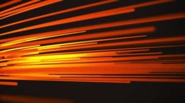 Güzel ışık fotonlar hızlı kırmızı renk çalışan. Dijital tasarım konsepti. Parlayan satırlarının ilmekledi animasyon.