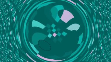 Animasyon renkli portal. Parlayan enerji portal 4k