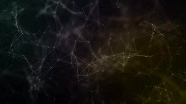 Güzel geometrik arka plan. Karanlık bir arka plan ile soyut fütüristik, çokgen alanı. Pleksus fantezi soyut teknoloji.