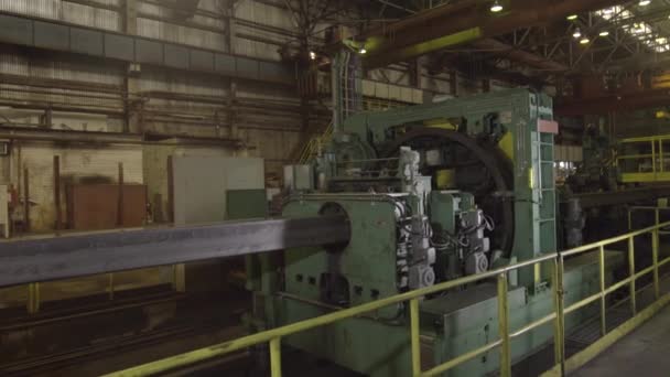 Μηχανές Έλασης Μετάλλων Στο Εργοστάσιο Σύγχρονο Εργοστάσιο Μηχανήματα Για Την — Αρχείο Βίντεο