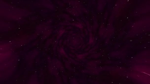 Gaura Vierme Direct Prin Timp Spaţiu Milioane Stele Animație Buclă — Videoclip de stoc