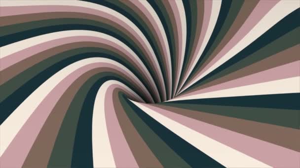 抽象背景 旋转和可循环虫孔纹理 — 图库视频影像