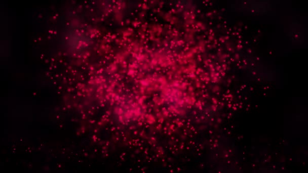 Animação Rede Plexo Símbolo Coração Fundo Colorido Com Fluxo Partículas — Vídeo de Stock