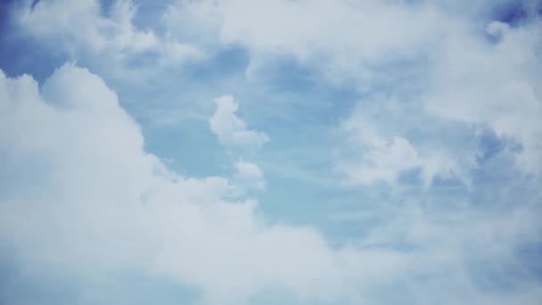 Vuela Través Las Nubes Cielo Animación Hermosas Nubes Cielo — Vídeo de stock