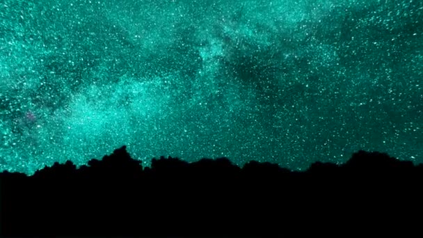 Чумацький Шлях Являється Деревами Perseid Meteor Душ Bristlecone Чумацький Шлях — стокове відео