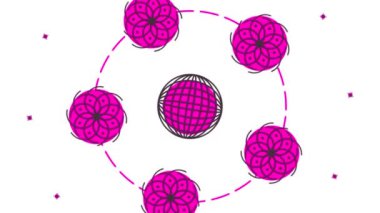 Soyut turuncu dalgalanma ızgarası ya da titreşen geometrik nesneler ağı, çiçekler. Soyut Pembe Dalga Şebekesi veya Titreşimli Geometrik Nesnelerin Ağı Soyut fütüristik ortam olarak kullanır.