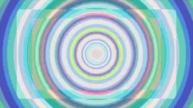 Animasyonlu renkli hipnotik sarmal arka plan. Sorunsuz döngü. Gökkuşağı renkleri sorunsuz döngü döndürme animasyon arka plan daire şekli.