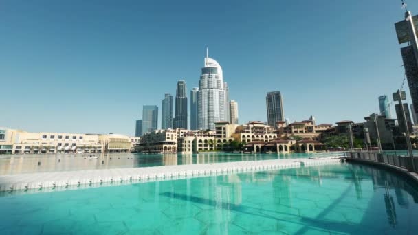 Dubai Emirados Árabes Unidos Janeiro 2023 Hotéis Cidade Dubai Acção — Vídeo de Stock
