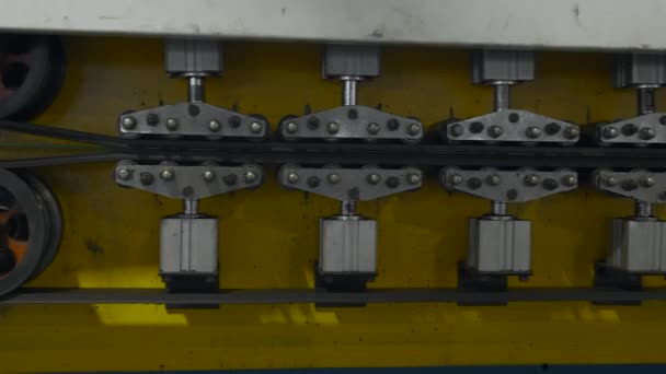 電気ケーブル製造プラントの詳細 クリエイティブ 仕事の絶縁材機械 — ストック動画
