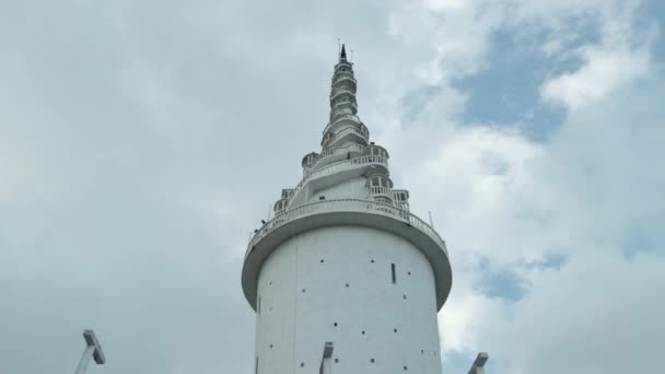 Sri Lanka Kandy Lipca 2023 Wieża Ambuluwawa Sri Lanka Akcja — Wideo stockowe