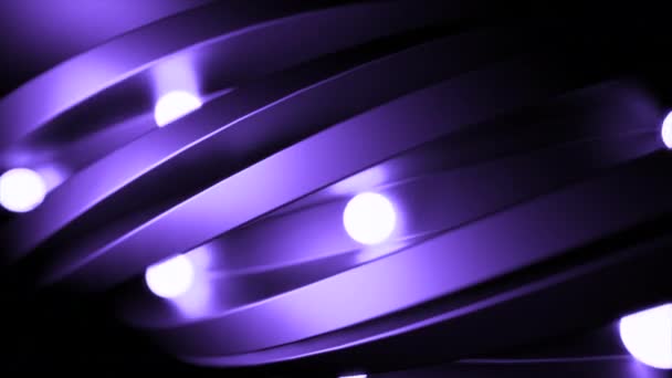 Boules Volantes Grande Vitesse Lumière Intérieur Figure Métallique Design Points — Video