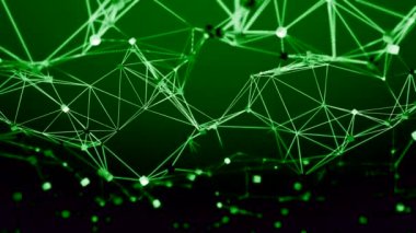Soyut pleksus teknolojisi bilim ve mühendisliği. Tasarım. Yeşil bağlantı alanı