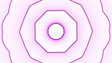 Geriye doğru hareket eden parlak yuvarlak çerçeveler. Tasarım. Eşmerkezli dairesel siluetler