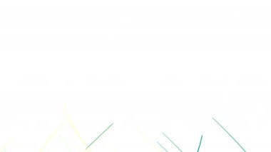 Güzel spiraldeki dar çizgilerin soyut çizimi. Hareket. Beyaz çarşaf ve renkli çizgiler