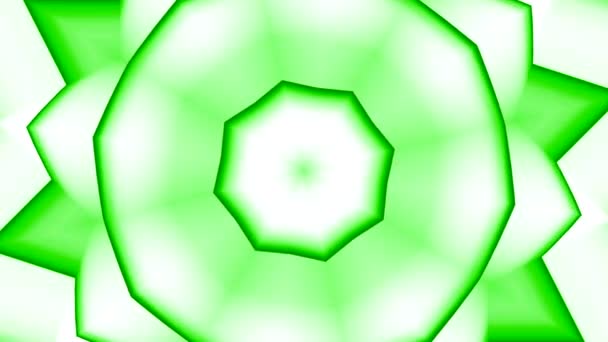 Fondo Simétrico Animado Geométrico Colorido Diseño Patrón Mandala Borrosa Abstracta — Vídeo de stock