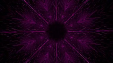 Hareketli hipnotik animasyon ve titreşimli tünel. Tasarım. Işınlar ve desenli parçacıklar tünel hipnozunda. Hipnotik dalma ile tünel desenli animasyon. 