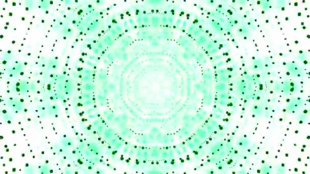 Hipnotikus Körkörös Minta Elmozdul Pontoktól Tervezés Pontok Geometriai Körkörös Mintázatban — Stock videók