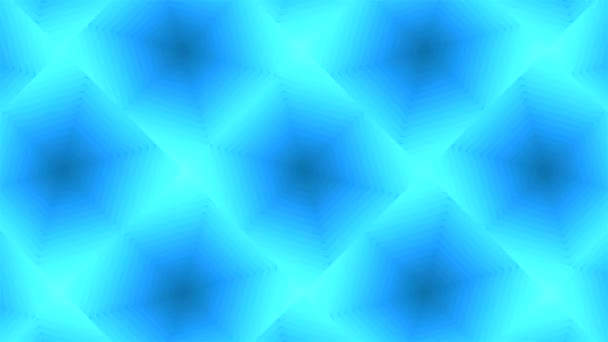 Tło Ruchomym Wzorem Kwadratach Głębokości Geometrycznej Wniosek Mozaikowe Tło Kwiatowym — Wideo stockowe