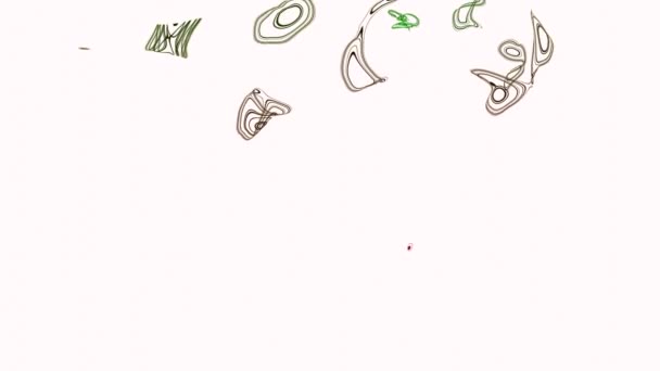 Animação Silhueta Voadora Mulher Linhas Desenho Silhueta Animada Emergente Mulher — Vídeo de Stock