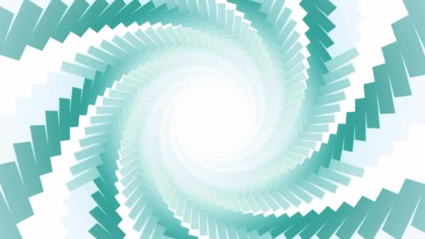 Fundo Abstrato Forma Uma Espiral Túnel Espaço Moção Tijolos Colocados — Vídeo de Stock