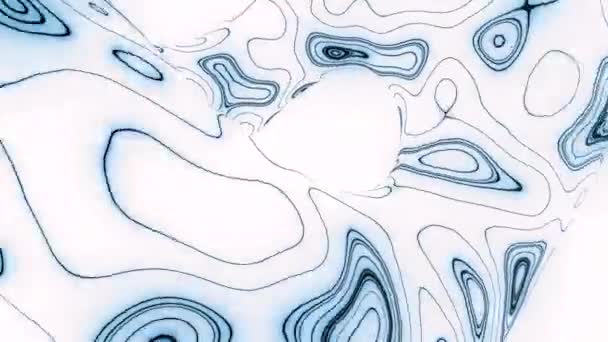 Fluxo Movimento Com Padrão Distorcido Linhas Circulares Desenho Padrão Plasma — Vídeo de Stock