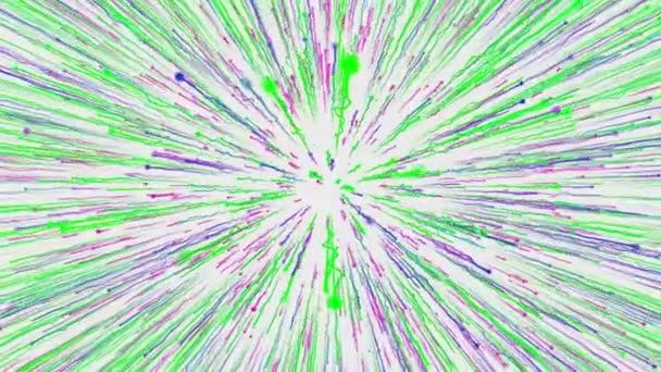 Pomalu Letí Vesmírem Vstupuje Hyperprostoru Pohyb Barevná Rychlost Světla Bílém — Stock video