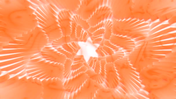 Latar Belakang Gerak Kaleidoskop Abstrak Dengan Siluet Bintang Gerak Lembut — Stok Video