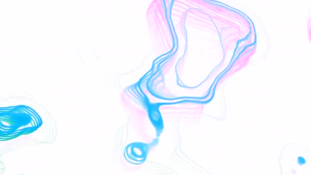 アメーバのように動く抽象液 ムーブメント 科学的および生物学的背景 — ストック動画