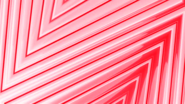 Colorful Glossy Metallic Background Zigzag Shapes Motion Geometric Tech Abstract — Stock Video