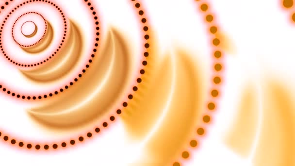 Anéis Concêntricos Abstratos Pontos Sombras Desenho Círculos Ilusão Óptica — Vídeo de Stock