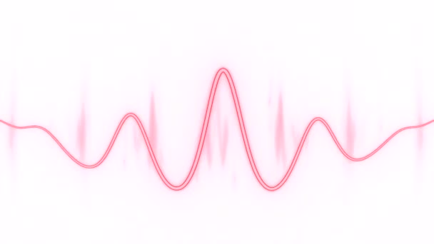 Абстрактный Фон Неоновой Высокотехнологичной Восковой Формы Дизайн Моделирование Спектра Звука — стоковое видео