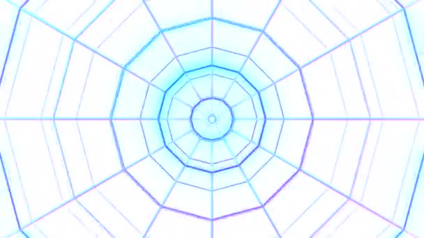 Efecto Mandala Con Telaraña Diseño Formas Geométricas Parpadeantes Pulsantes Que — Vídeos de Stock