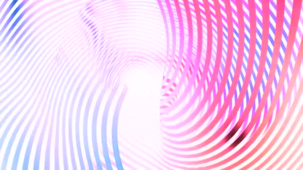 Красочный Дизайн Волновым Рисунком Дизайн Гипнотические Вращения Медленно Градиентные Линии — стоковое видео