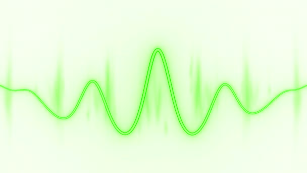Abstraktní Pozadí Neonové High Tech Vlny Design Simulace Audio Spektra — Stock video