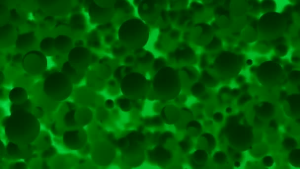 Realistické Pohybující Buňky Bakterie Nebo Virus Pod Mikroskopem Design Digitální — Stock video