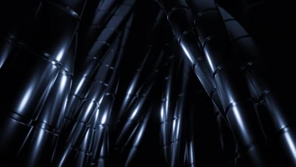 Абстрактні Щупальця Невідомого Істоти Рухаються Повільно Дизайн Металеві Ніжки Інопланетянина — стокове відео
