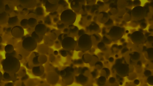 Realistyczne Komórki Ruchome Bakterie Lub Wirus Pod Mikroskopem Projektowanie Cyfrowe — Wideo stockowe