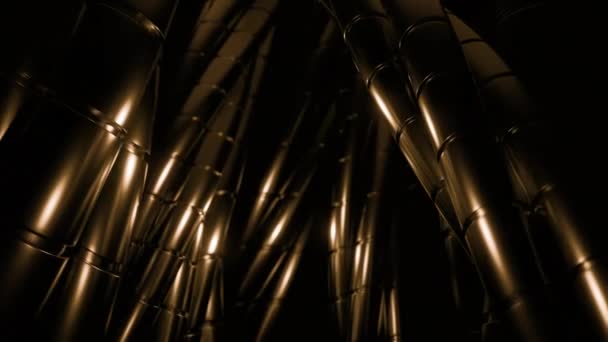 Абстрактные Щупальца Неизвестного Существа Движущегося Медленно Дизайн Металлические Ноги Инопланетянина — стоковое видео