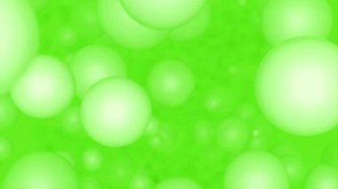 Saydam hava kabarcıkları ile soyut parlak arkaplan animasyonu. Tasarım. Aynı boyutta yuvarlak parçacıklar uçuyor